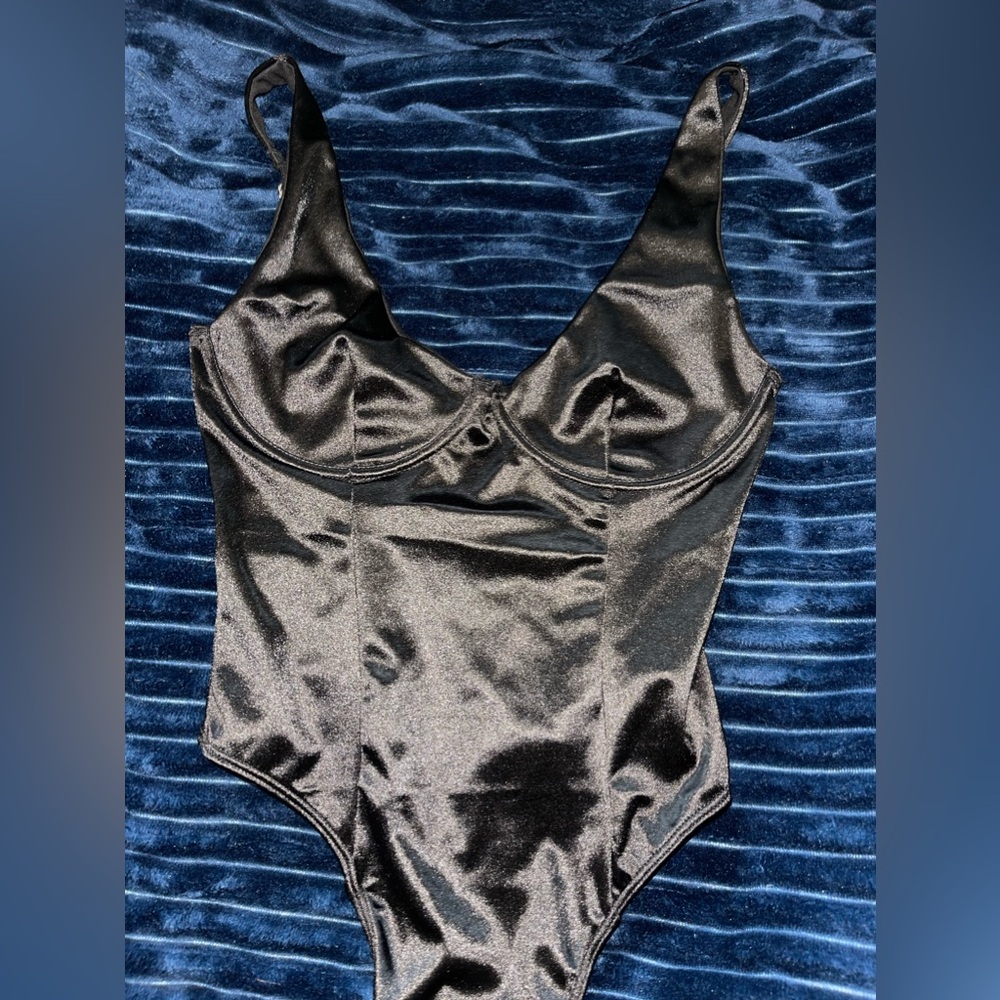 satin bodysuit with underwire